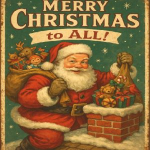 Christmas Sign - Santa Clause