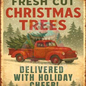 christmas sign christmas trees