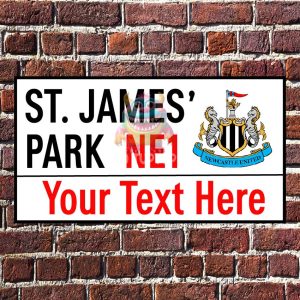 newcastle united wall sign