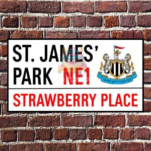 newcastle united wall sign